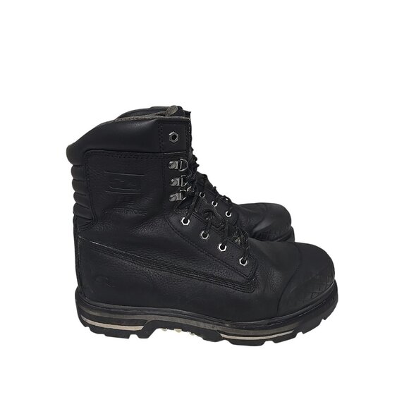 Dakota Men's 8" 529 Steel Toe Steel Plate Inj. Welt Work Boots Black Size 12M - Picture 2 of 7